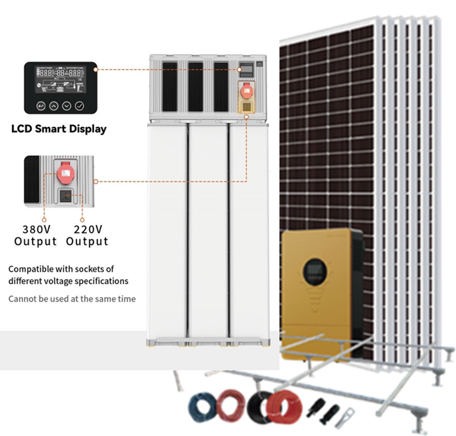 BLUE CARBON Hệ solar 12KWP + lưu trữ 45KWH 